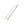 Two metal straws shown on a plain white background, one unwrapped and one still in its printed white paper sleeve with green text.