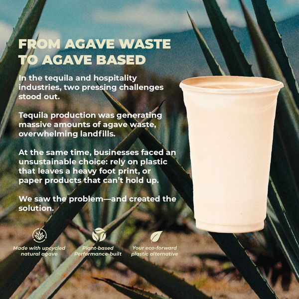 Retail Packs - Agave Fiber Cups - 12 Ounce - 50 Count (12 Case/Pack)