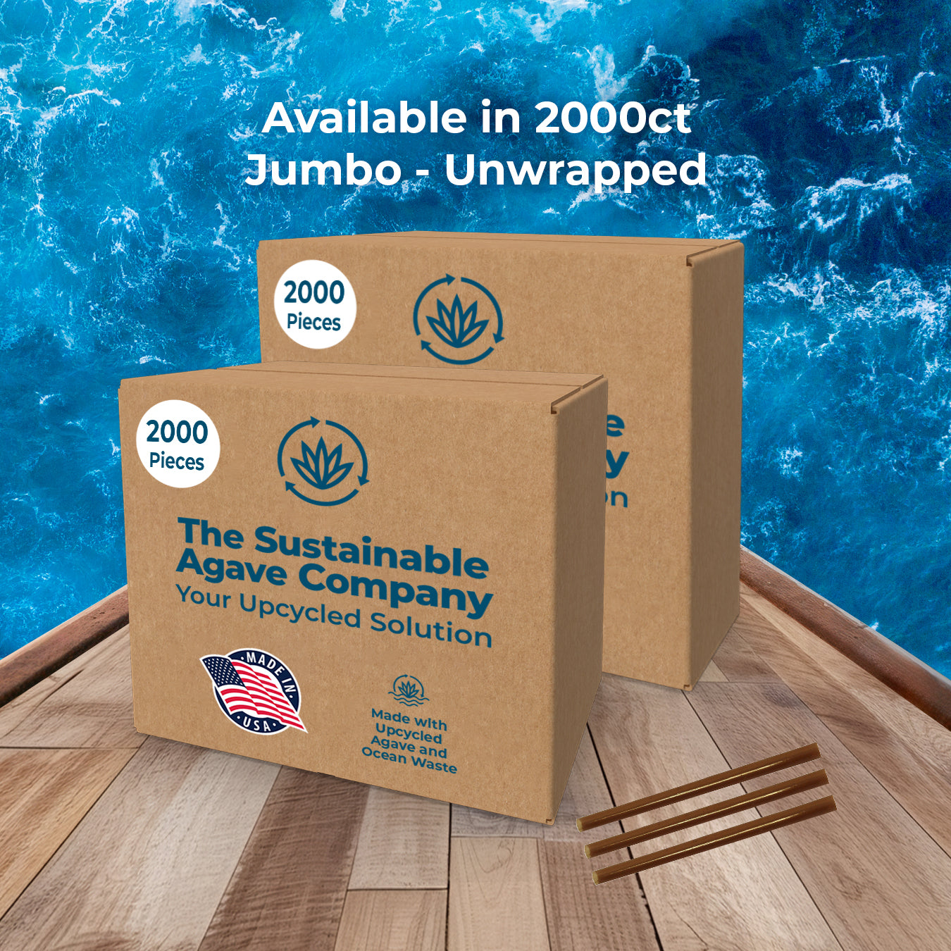 OceanKind - Recycled Ocean Plastic-Based Straws - Sustainable Agave Ltd