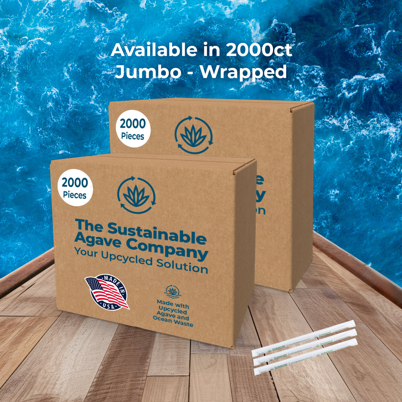 OceanKind - Recycled Ocean Plastic-Based Straws - Sustainable Agave Ltd