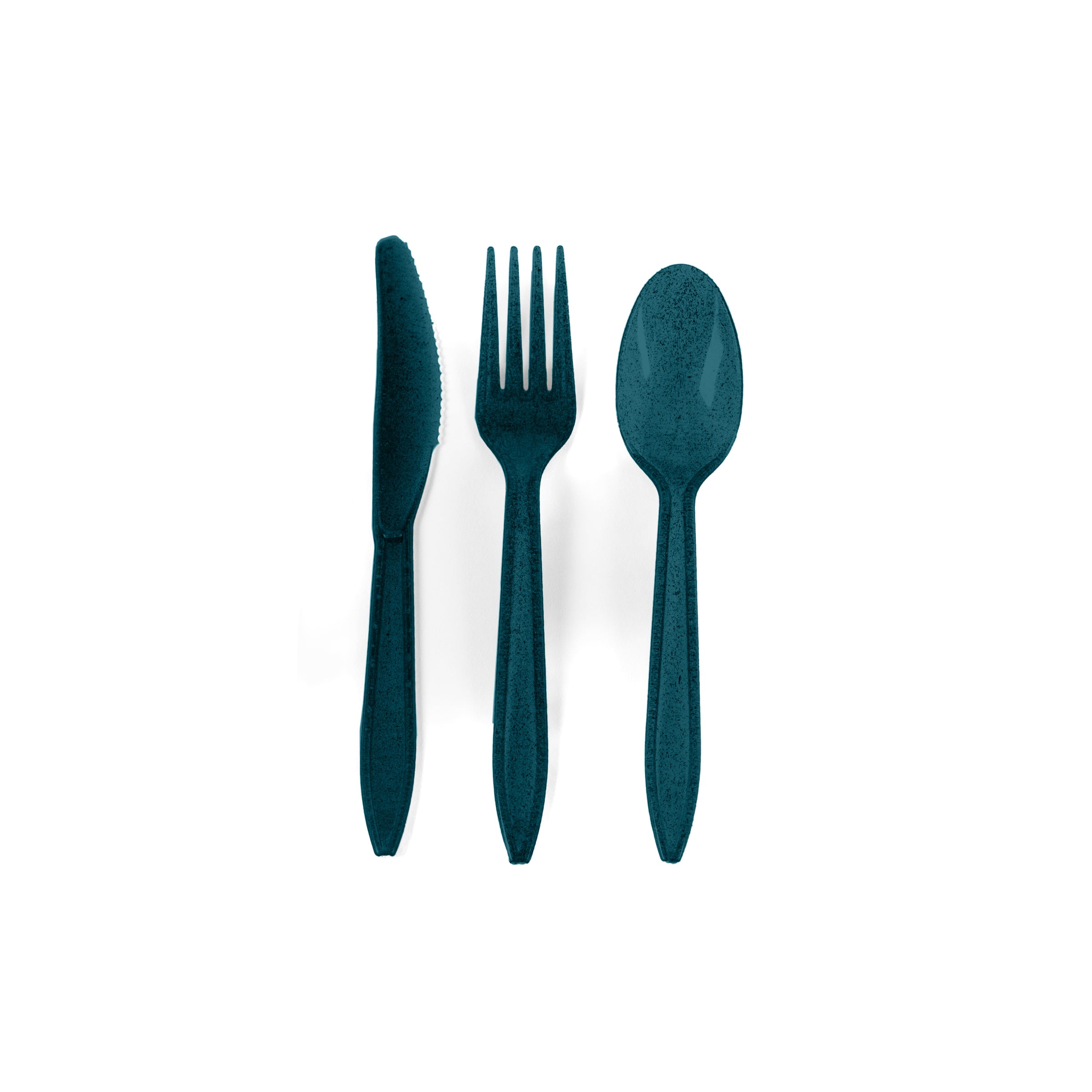 Sustainable Agave-Based Blue Cutlery Kit (Biofilm Wrapped & UnBranded)
