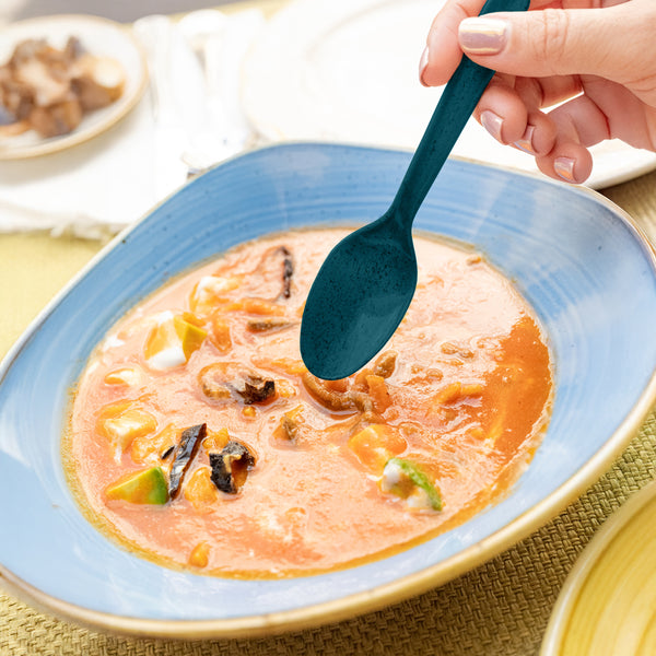 Sustainable Agave-Based Blue Spoons