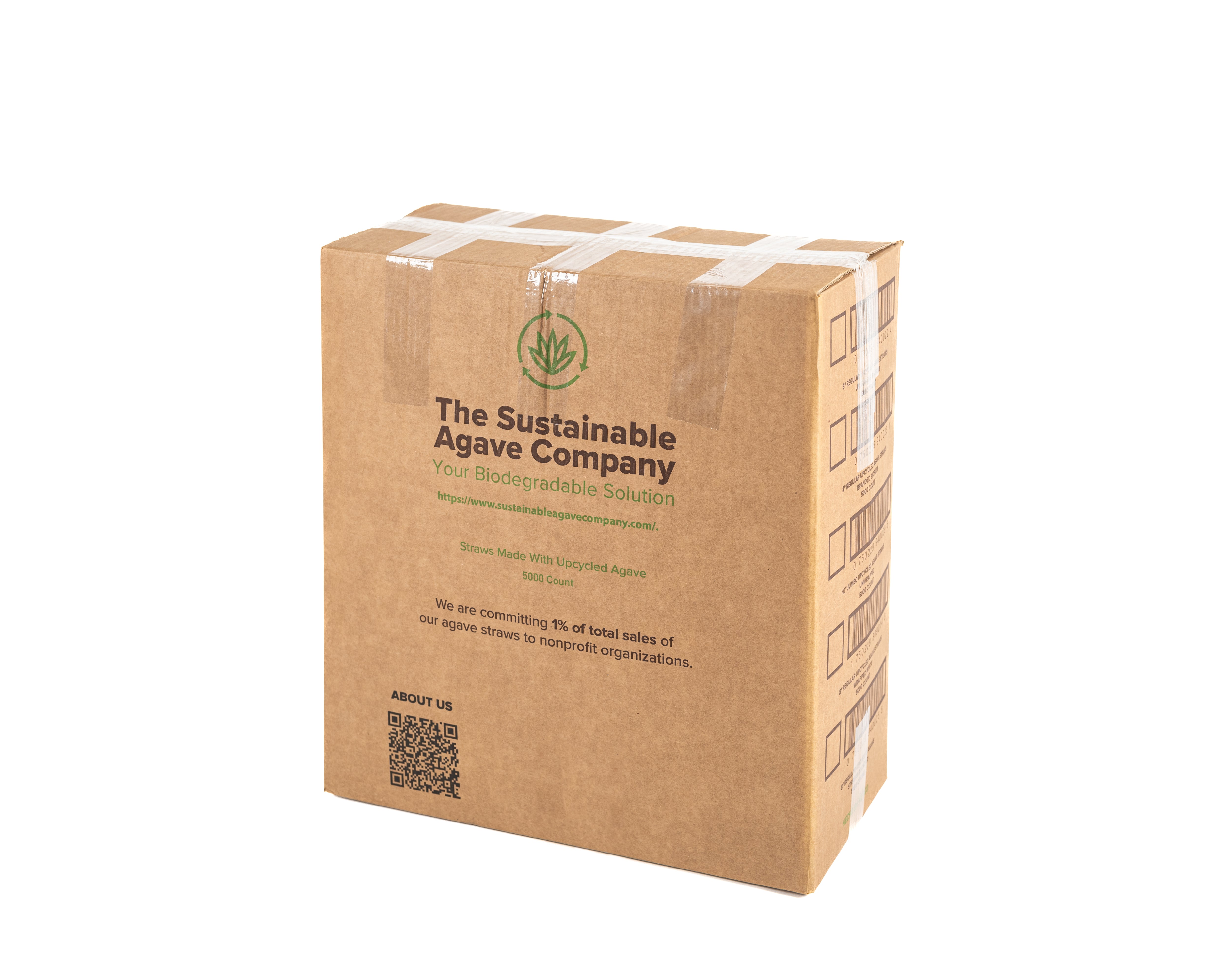 Brown Agave Straws in Shipping Case